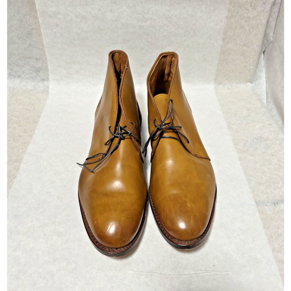 Allen Edmonds Williamsburg Chukka Boots 12 D Tan Leather Bench Welt USA Made main image 4